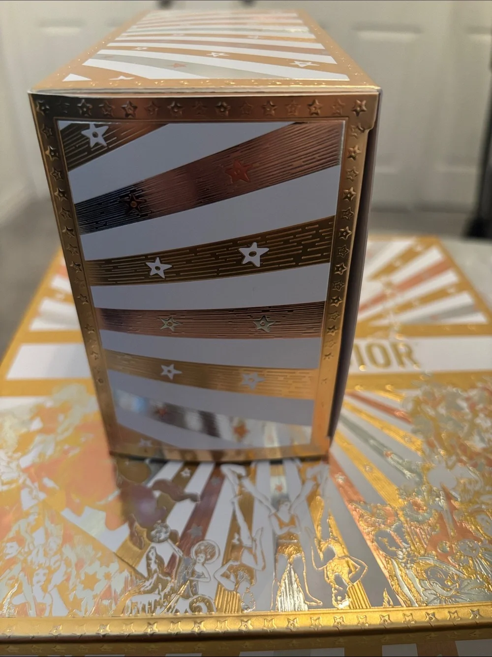 Dior White and Gold Decorative Gift Box Set